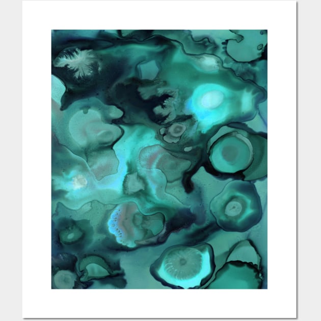 Ebb and Flow - Emerald Wall Art by micklyn